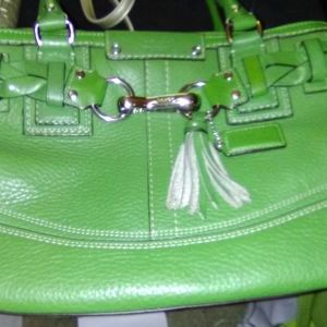 Green coach purse